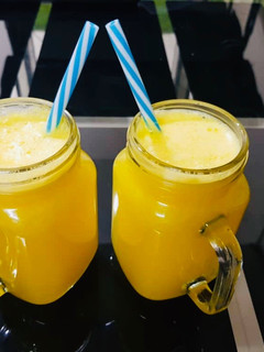 A picture of Orange Passion fruit Mocktail.