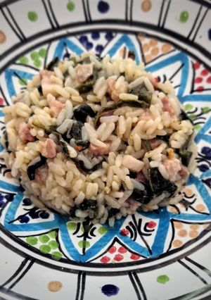 Foto di Risotto con piantaggine e pancetta 😋
