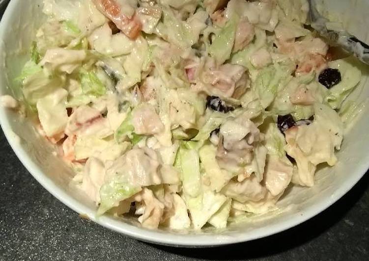 Simple Way to Prepare Super Quick Homemade Creamy chicken salad/slaw