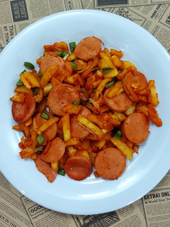 عکسی از دستور 💕 سوسیس بندری 😋