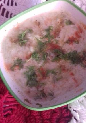 A picture of Cucumber Raita.