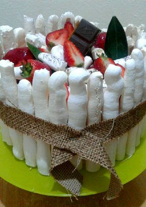 صورة لوصفة طورطة المرانغ والفراولة 🍓🍓🍓