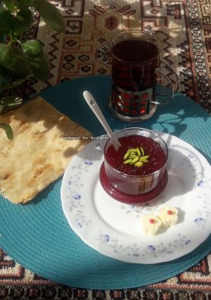 عکسی از دستور مربای زرشک هدیه بانو