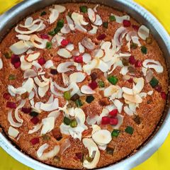A picture of Semolina Tutti-Frutti Cake.