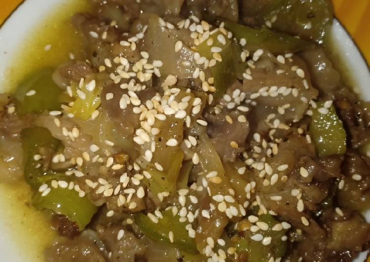 Tetelan sapi lada hitam cabe bendot