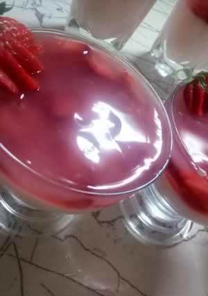 صورة لوصفة تحلية فراولة🍓🍓