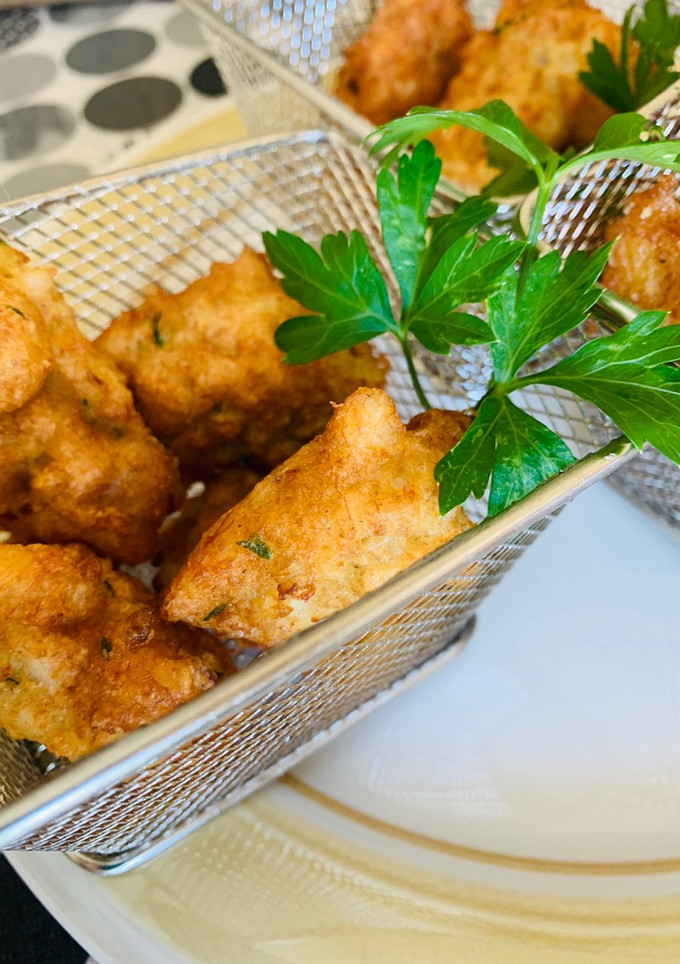 Una foto de Buñuelos de bacalao🧆🧆