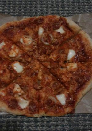 Foto resep Bolognaise cheese pizza