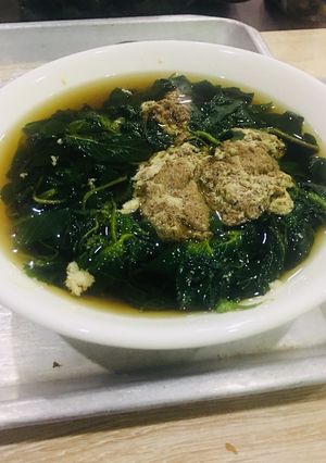 Hình của món Canh cua rau dền.