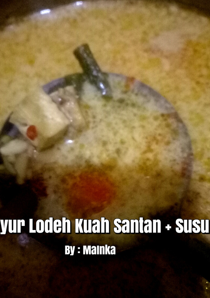 Foto resep Sayur Lodeh Kuah Santan + Susu