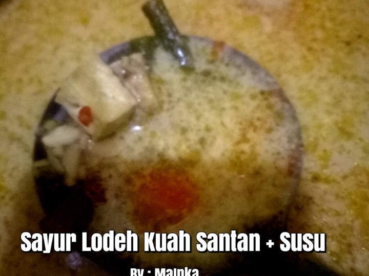 Ini dia! Resep memasak Sayur Lodeh Kuah Santan + Susu  nagih banget