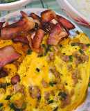 Trứng chiên thịt băm