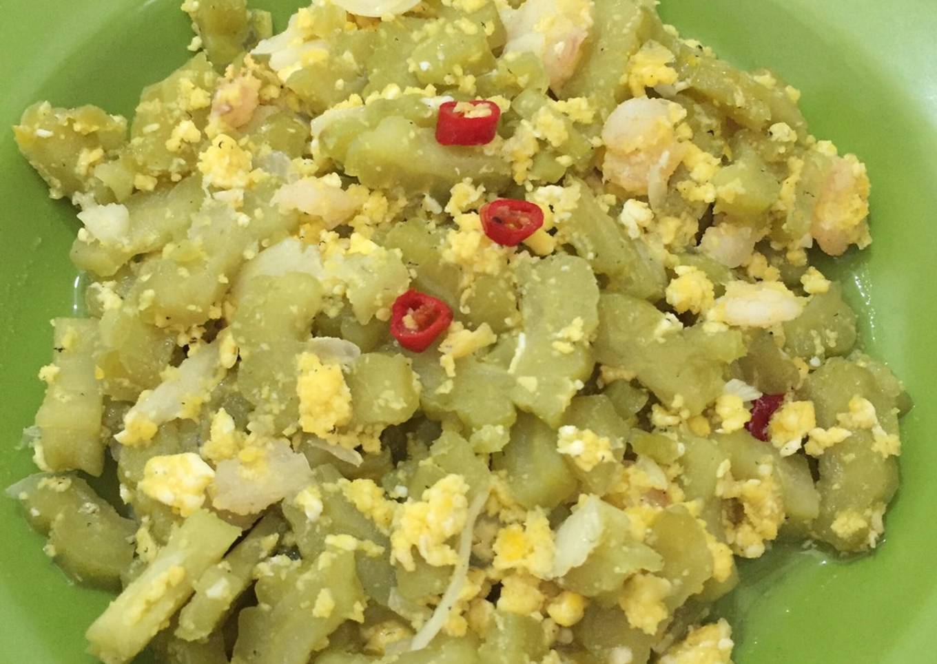 Tumis Pare Telur Udang