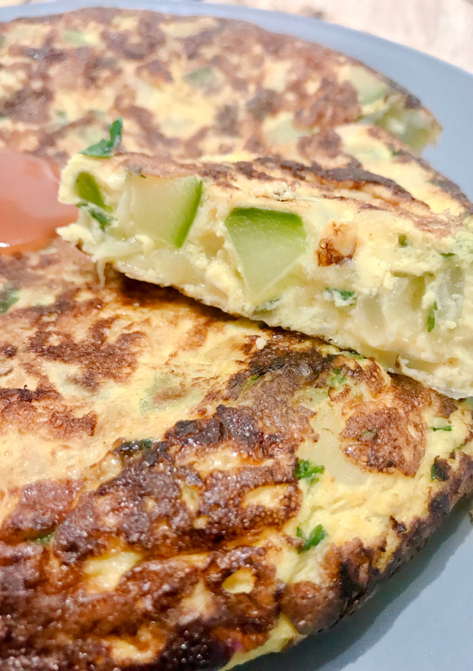 Una foto de Tortilla con calabacín