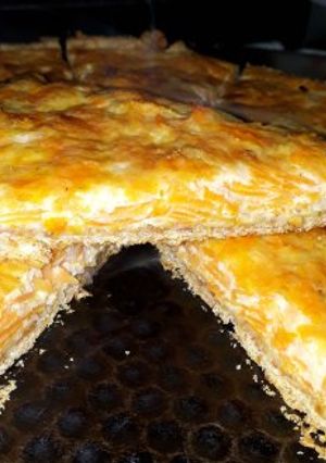 Una foto de Tarta de zanahorias y masa integral