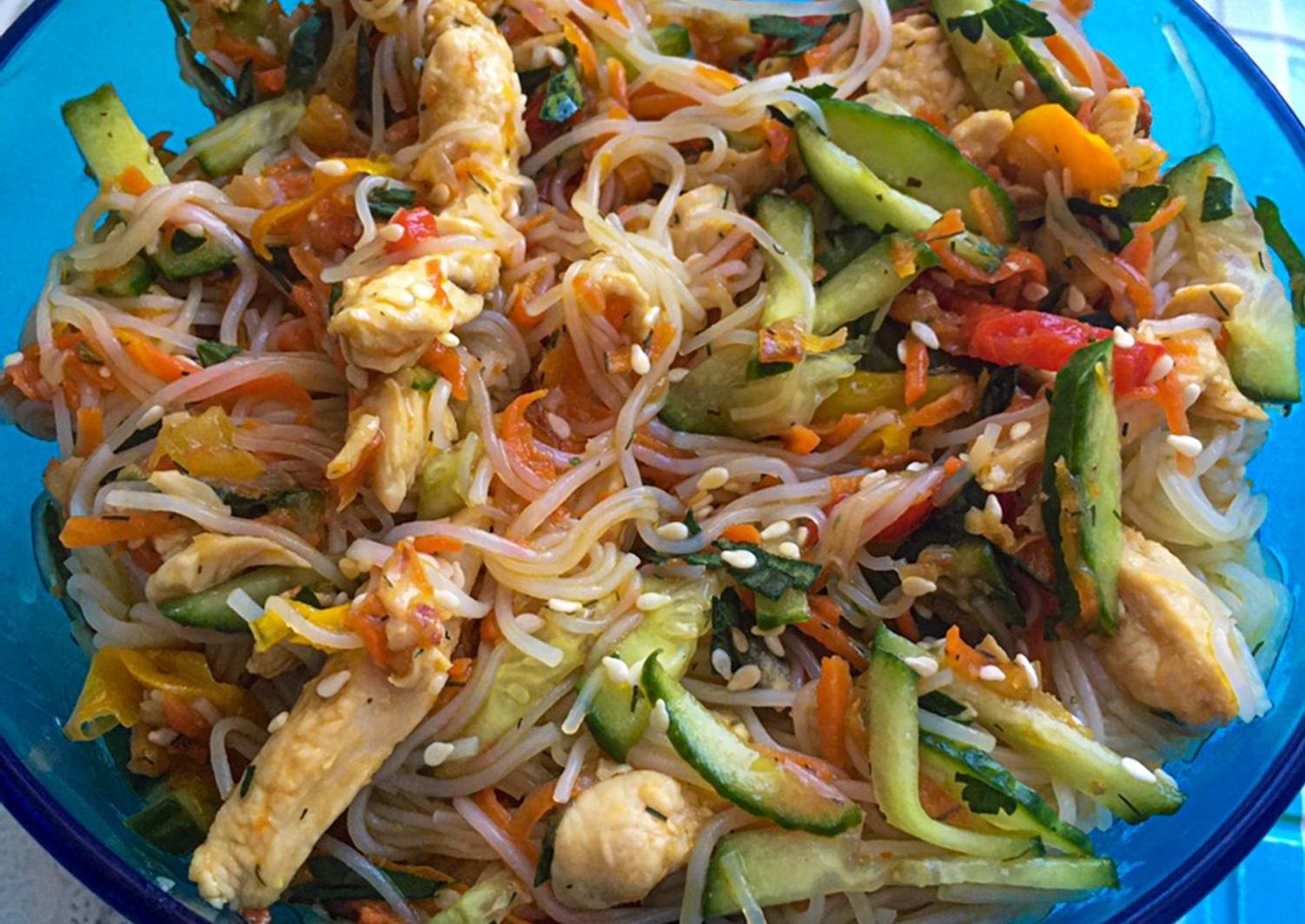 Фунчоза С Мясом И Овощами Фото