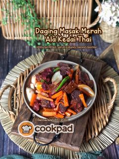 Gambar Daging Masak Merah Ala Kedai Thai