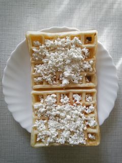 Túrós gofri recept fotója
