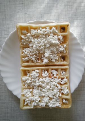 Túrós gofri recept fotója