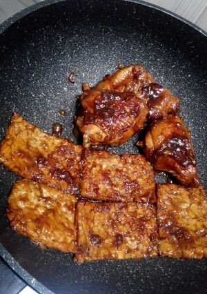 Foto resep Ayam+Tempe Bakar Manis Legit