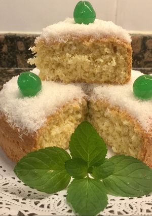 Foto principal de Tarta de coco, sin gluten, sin lactosa