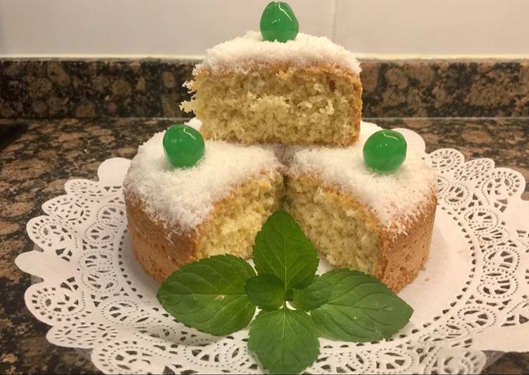Tarta de coco, sin gluten, sin lactosa
