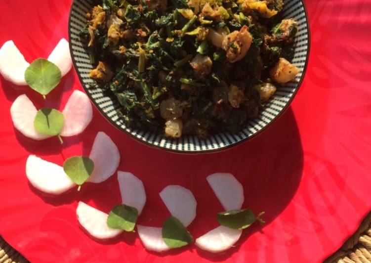 Easiest Way to Make Award-winning Muli aur patto ki bhaji