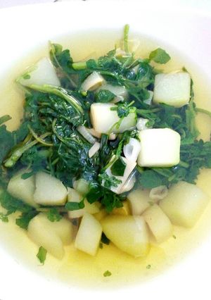 Foto resep Sayur bening labu siam dan selada