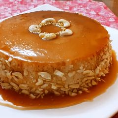 A picture of Caramel sago dessert | Sago caramel pudding.