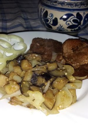 Padlizsánraguval készített tarja recept fotója