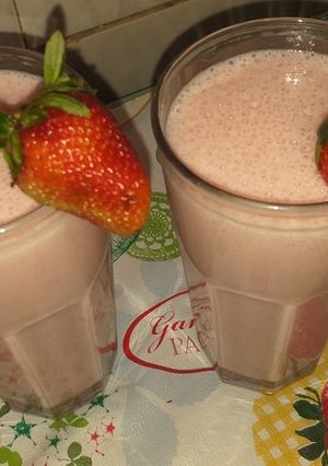 Una foto de Smoothie de frutilla
