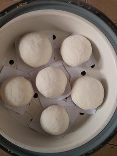 Hình của món Bánh bao nhân đậu xanh - Bánh bao chay.