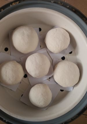 Hình của món Bánh bao nhân đậu xanh - Bánh bao chay.