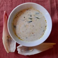 A picture of Banana Flower Raita.
