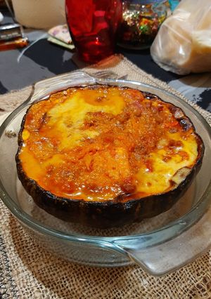 Una foto de Zapallos rellenos de carne