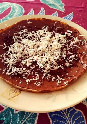 Foto resep Pancake Coklat Nutella tabur Keju