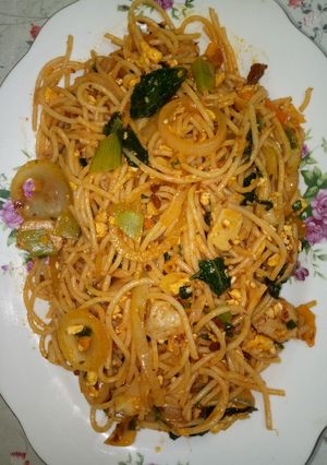 Foto resep Spaghetti Goreng