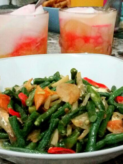 Foto resep Tumis kacang panjang teri