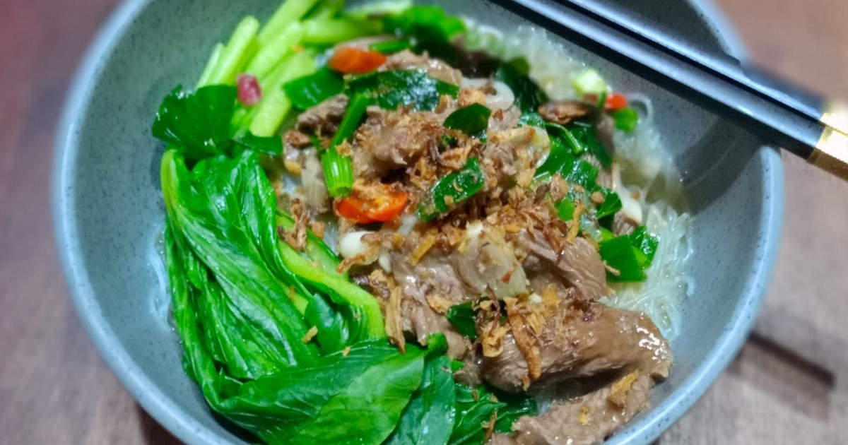 Resep Bihun Kuah Sapi Favorit Bunda