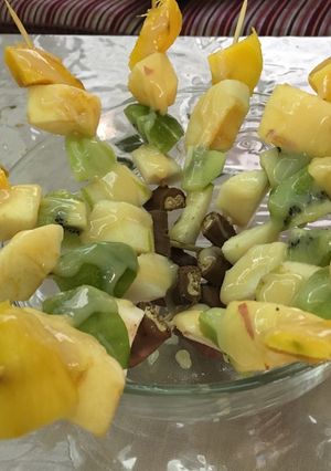 صورة لوصفة شيش الفواكه المنعش 🍡