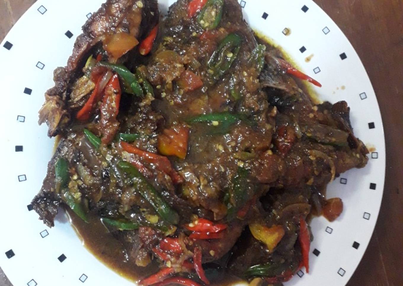 Semur ikan bawal pedas