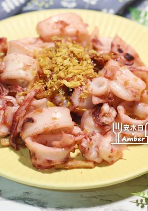 家常炒透抽 的食譜成品照片