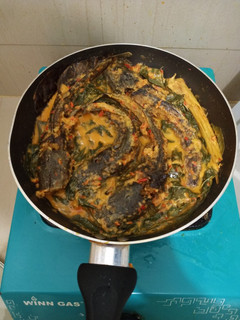 Foto resep Mangut Lele Daun Singkong