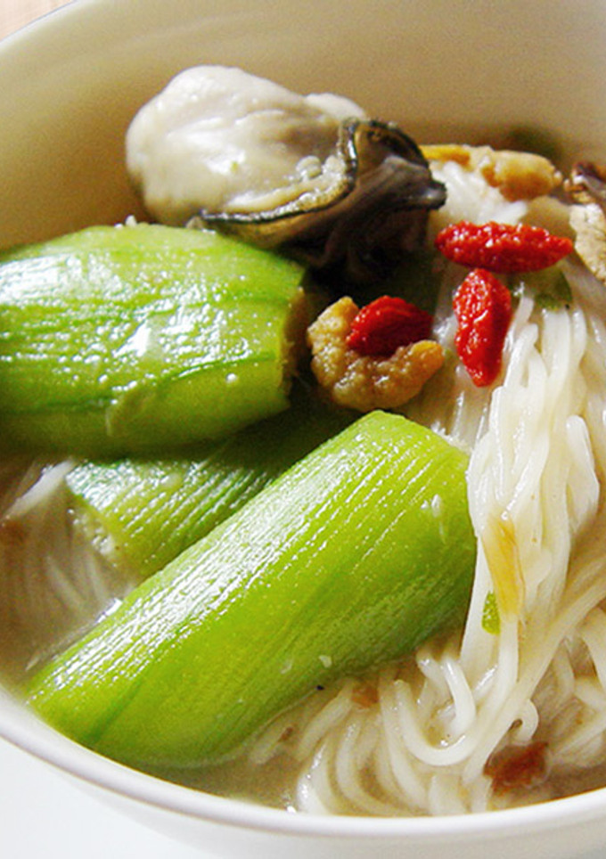 【厚生廚房】鮮蚵絲瓜麵線 的食譜成品照片