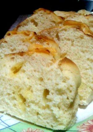 A picture of Cheese Bread using Pancake Mix.