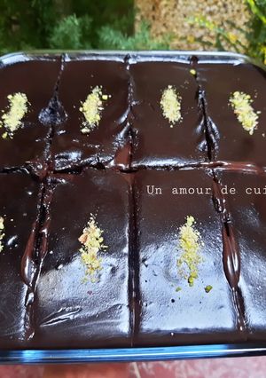 Une photo de Gâteau au chocolat sans œufs et sans beurre ☕