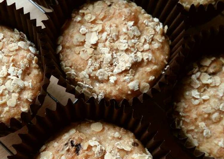 Simple Way to Cook Tasty Vickys Banana &amp; Apple Oat Muffins, GF DF EF SF NF