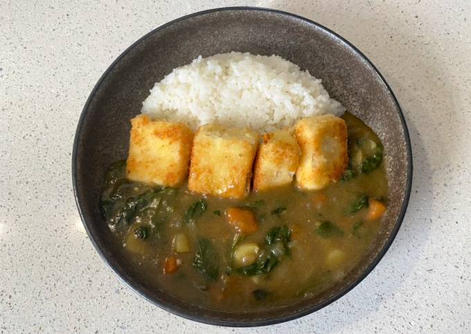 Japanese tofu katsu curry