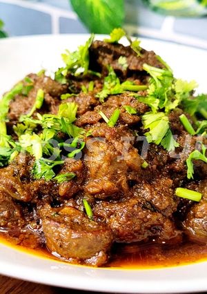 A picture of Chatpati Masaledaar Soft Mutton Kaleji Mutton Liver Recipe.