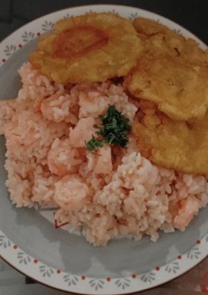 Una foto de Arroz con Camarones
